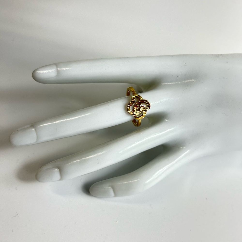 Elegant Gold Monogram Ring